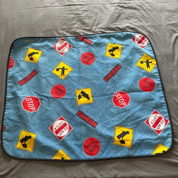 Vintage Canon Road Works Construction Flat Twin Sheet, Pillowcase, Sham - Picture 3 of 10